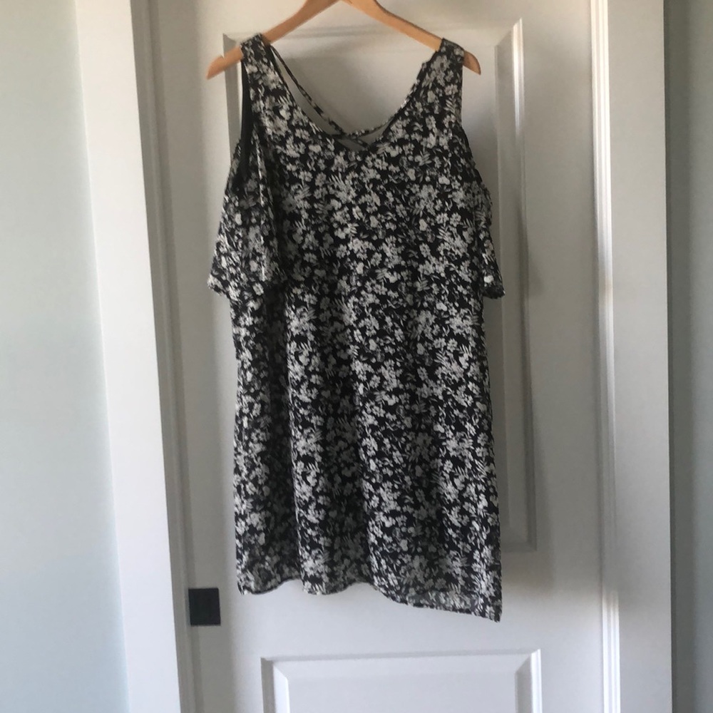 Black floral dress from Nordstrom